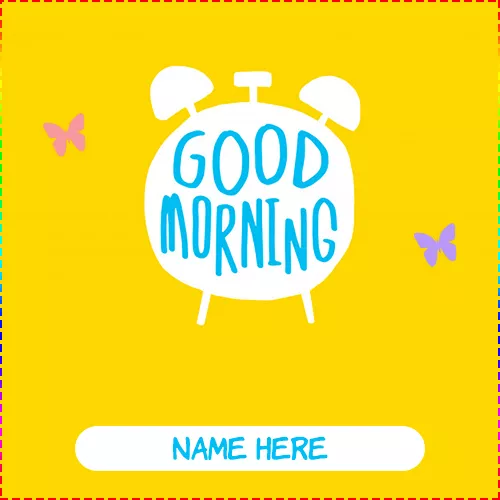 Good Morning Alarm Clock Image With Name